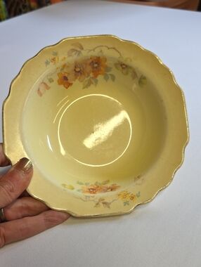 Vintage W.S. George "Canarytone" Ceramic Bowl